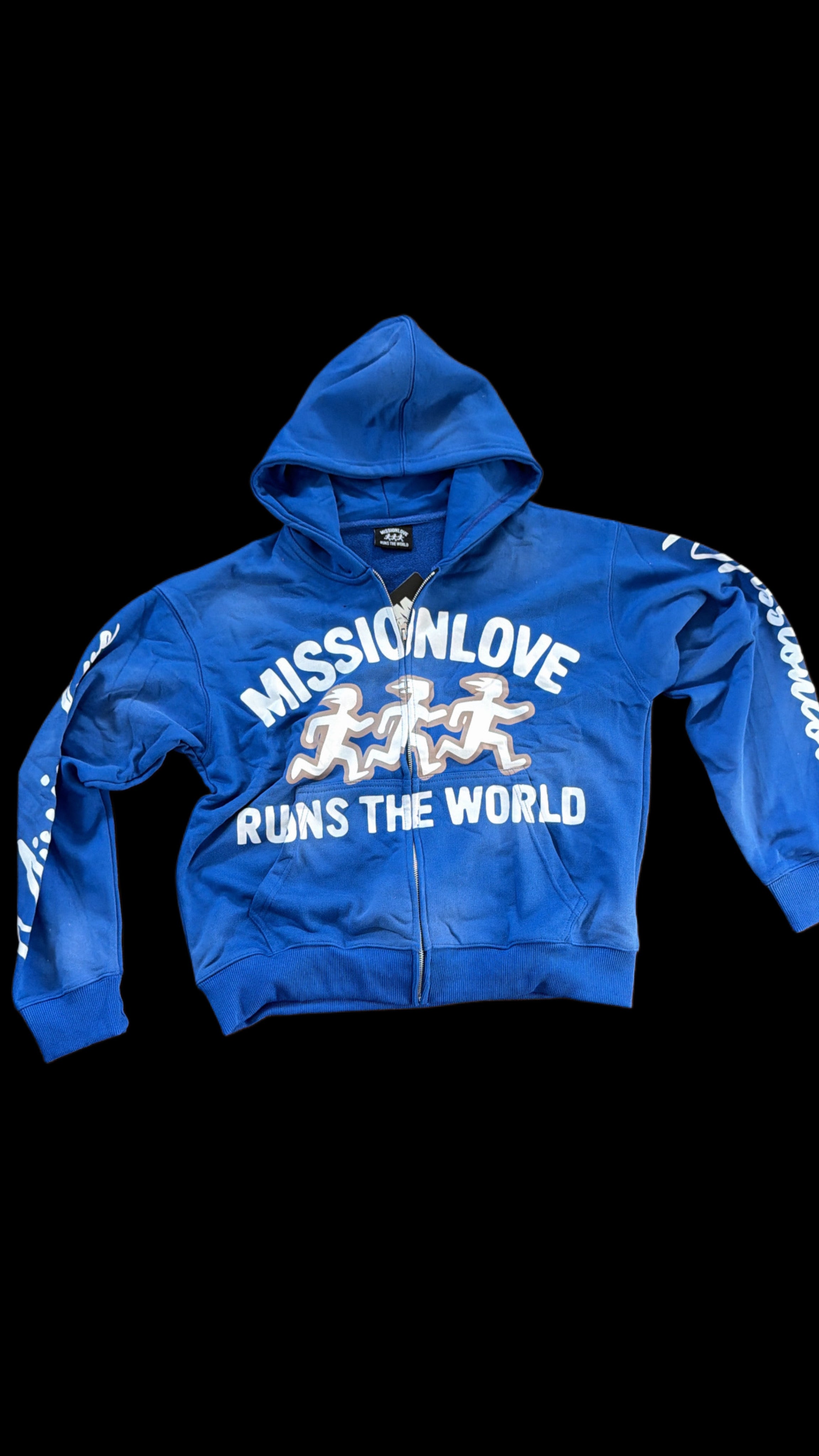 WE RUN THE WORLD *HOODIE*(BLUE)