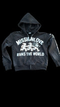 WE RUN THE WORLD (BLACK ) *HOODIE*