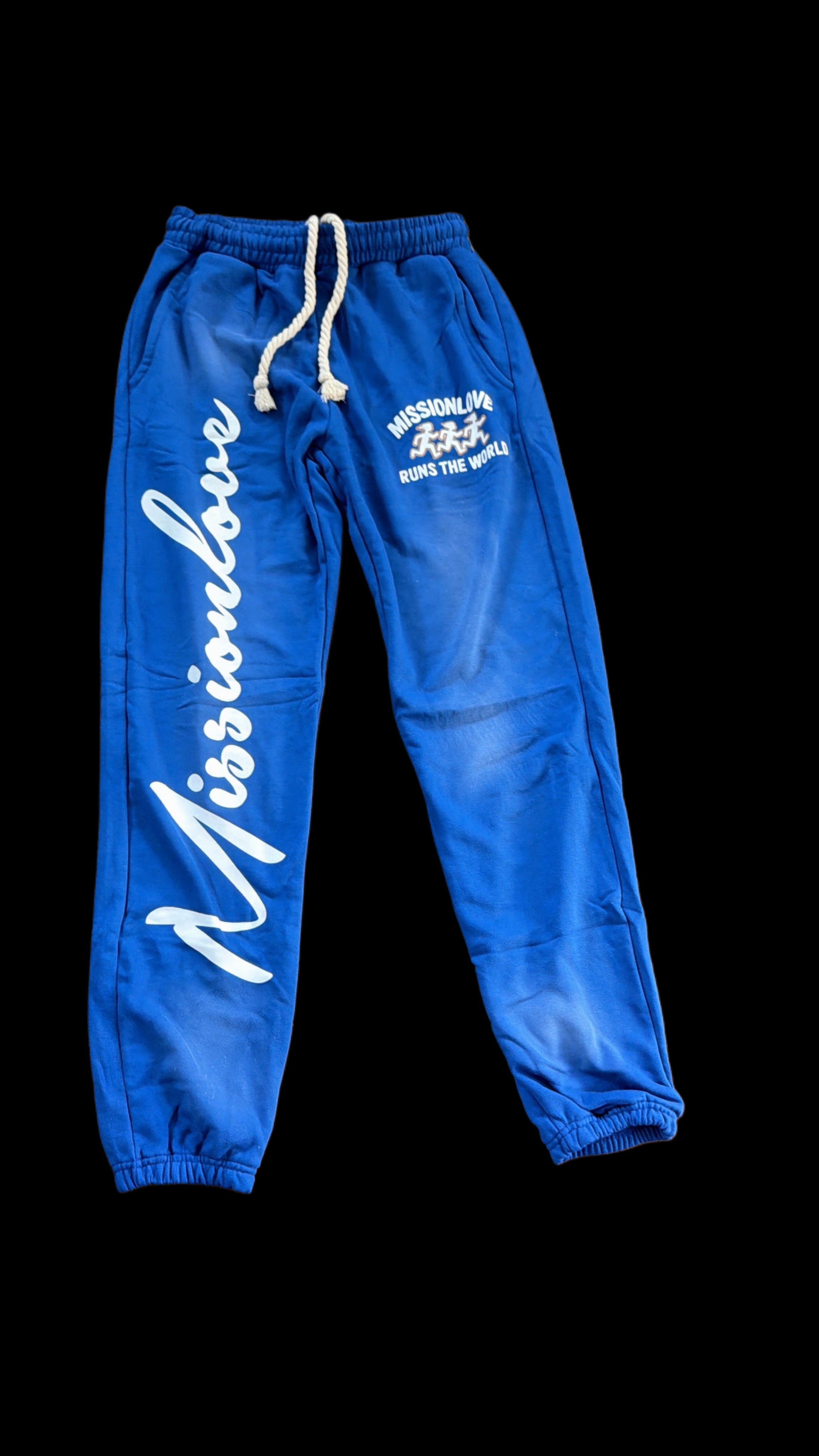 WE RUN THE WORLD (PANTS) *BLUE*